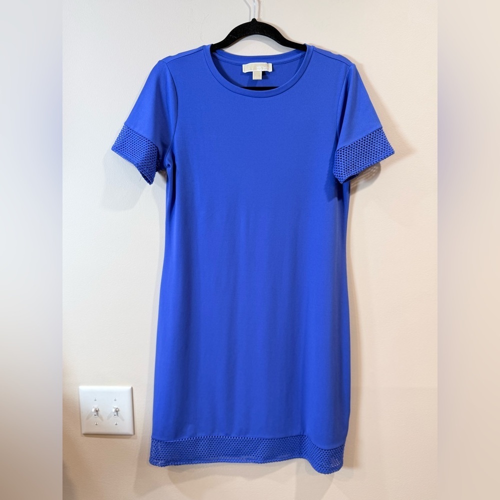 🔥Michael Kors Blue Short Sleeve Women's Dress NWOT Size M🔥